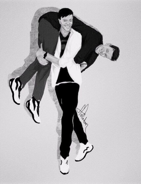 Антон Шастун и Арсений Попов арт