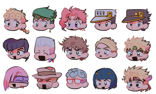 Jojo bizarre Adventure буквы