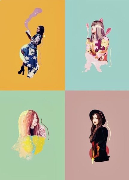 Блэк Пинк Art вместе