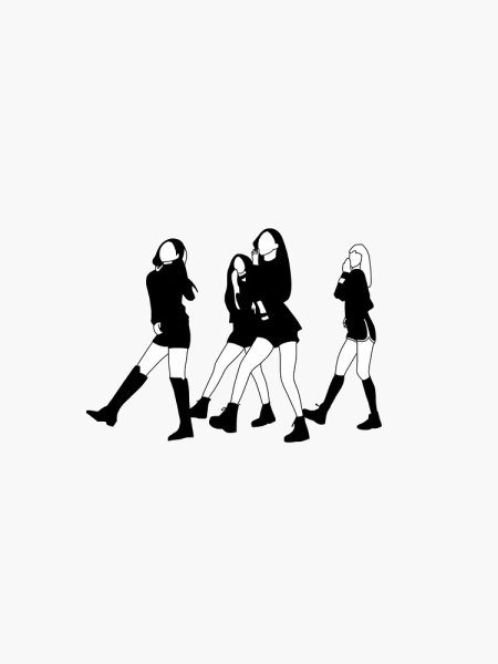 Наклейки Блэк Пинк