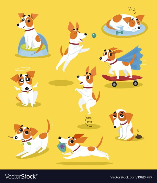 Стикеры Джек Рассел терьер