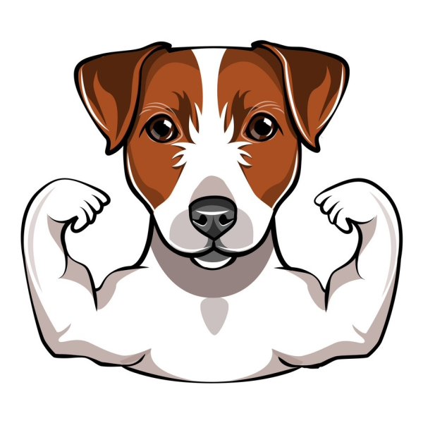 Шаблончик собачка Джек Рассел терьер