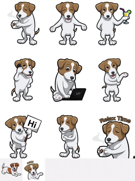 Джек Рассел терьер вектор