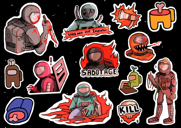 Стикеры Геншин Импакт Чиби