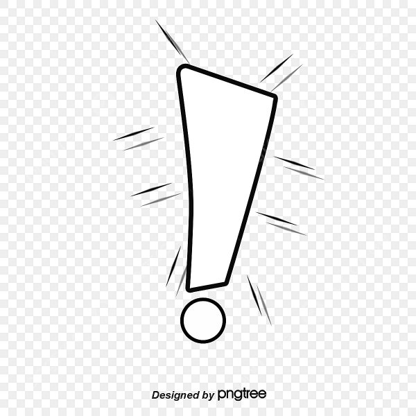 Восклицательный знак контур