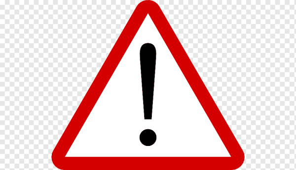 Знак внимание желтый