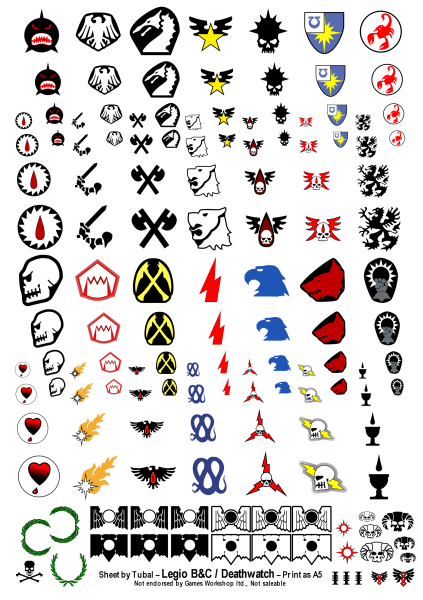 Декали вархаммер 40000