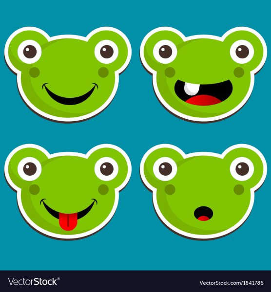 Стикеры лягушки милые