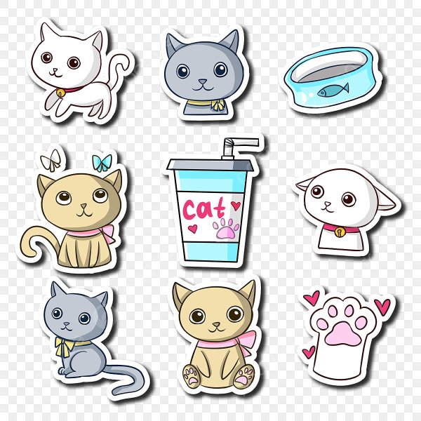 Милые котики Стикеры