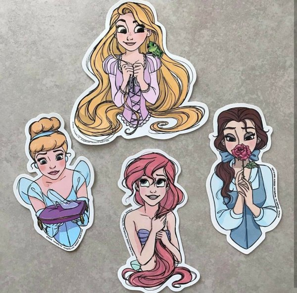 Стикеры принцессы