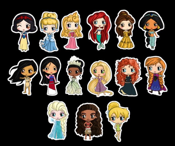 Принцессы Диснея для капкейков