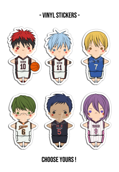 Наклейки аниме баскетбол Куроко