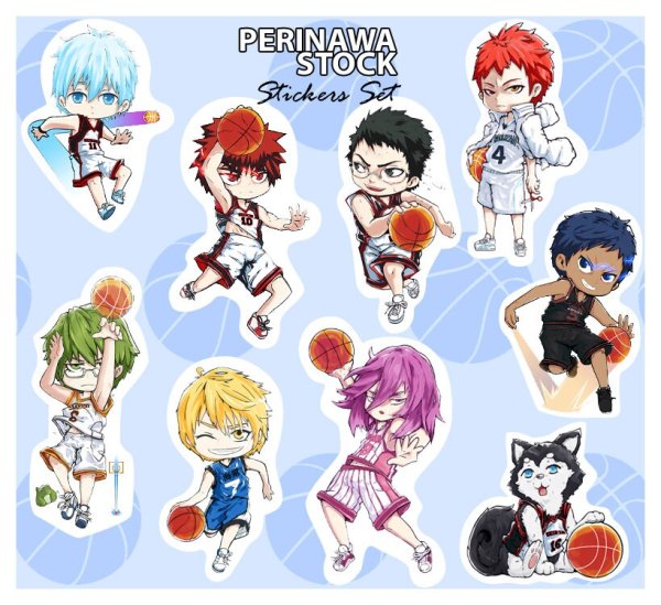 Стикеры баскетбол Куроко для распечатки