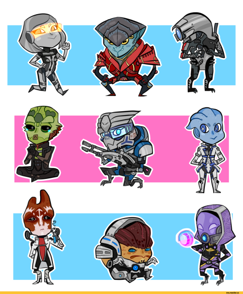 Чиби Mass Effect