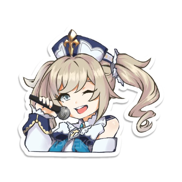 Стикеры Барбара Геншин Импакт