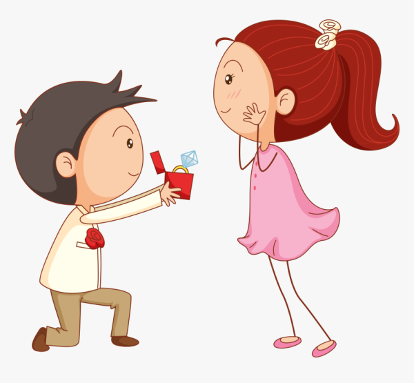 Влюбленный мультяшка