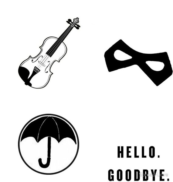 Стикеры с Академией Амбрелла Клаус