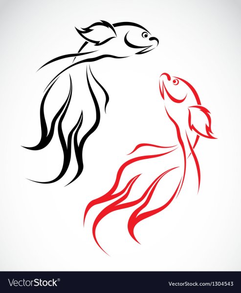 Золотая рыбка с короной