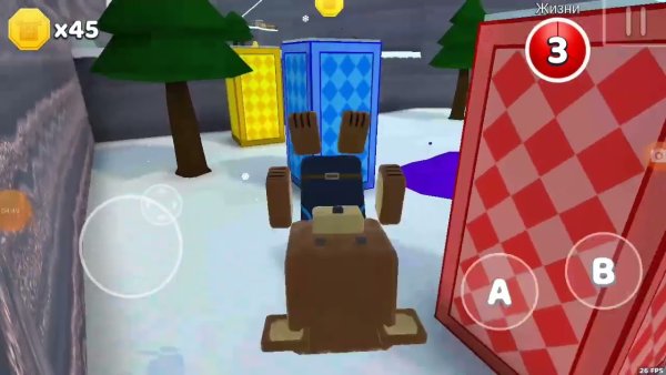 Super Bear Adventure Снежная Долина все Стикеры