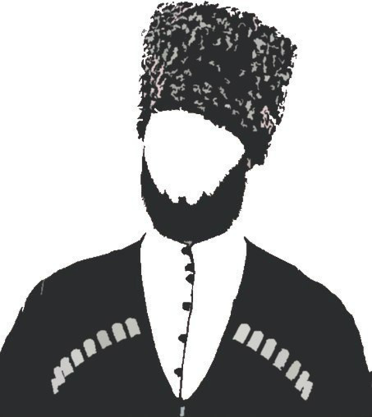 Джигит в папахе вектор