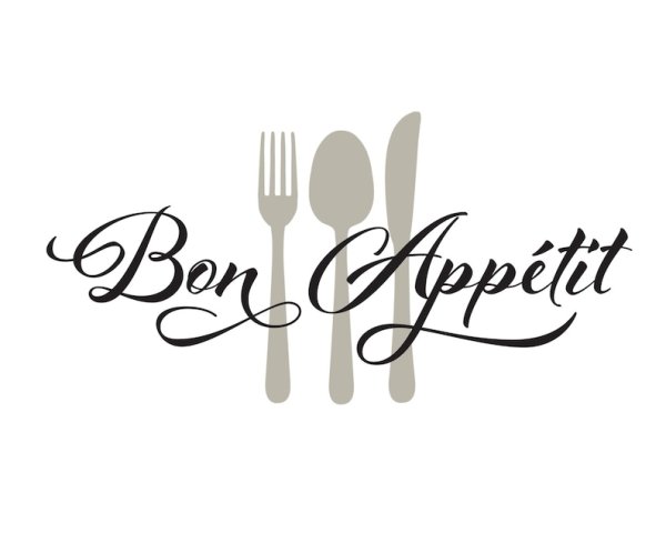 Надпись Бон аппетит