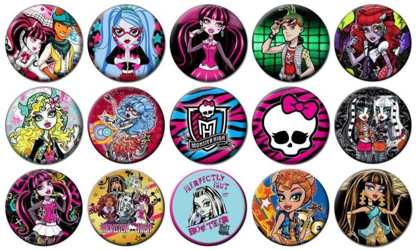 Значки Монстер Хай