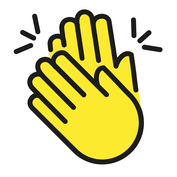 Табличка аплодисменты