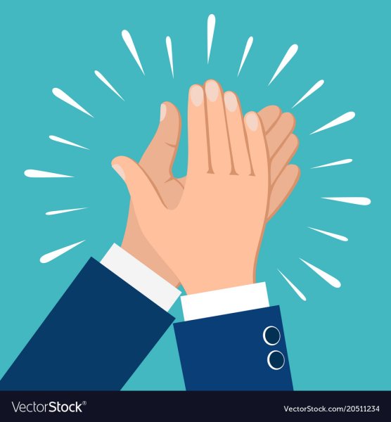 Хлопок в ладоши иллюстрация
