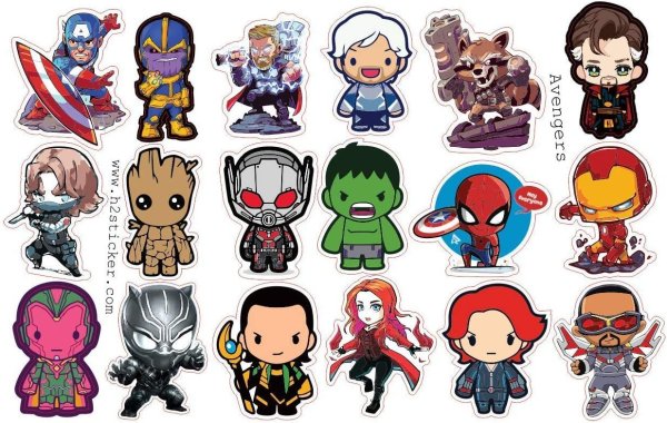 Стикеры по Марвел