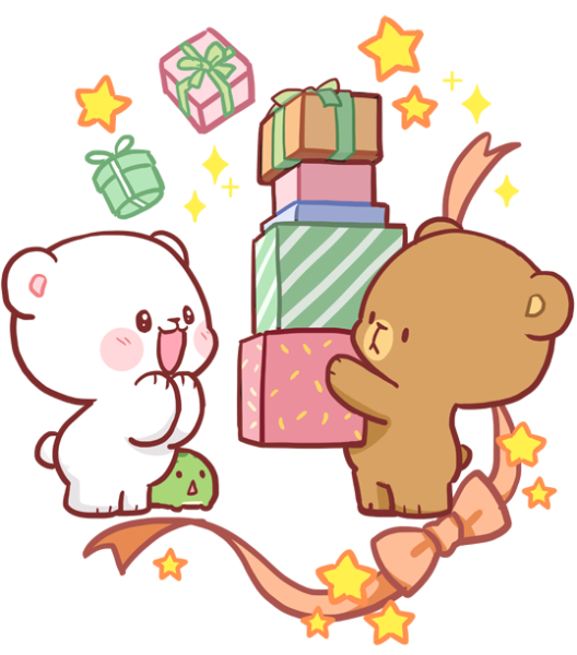 Milk Mocha Bear Стикеры