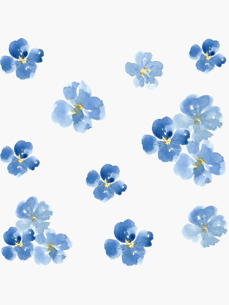 Голубые цветы