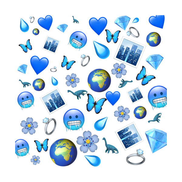 Голубые наклейки