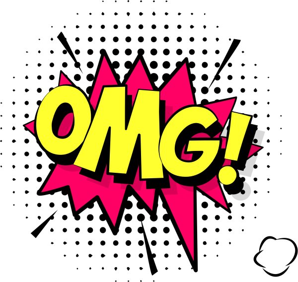 Надписит а стиле поп арт