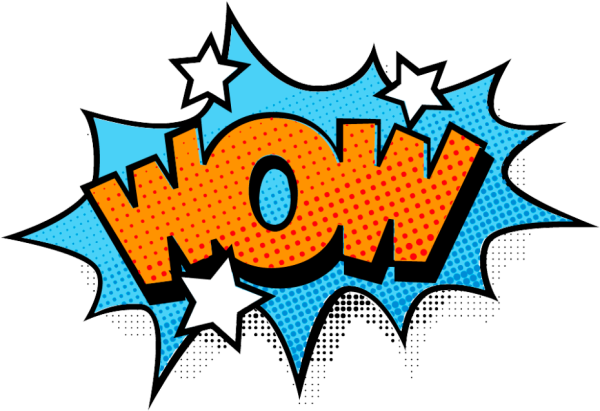 Надпись вау