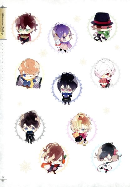 Diabolik lovers аниме наклейки