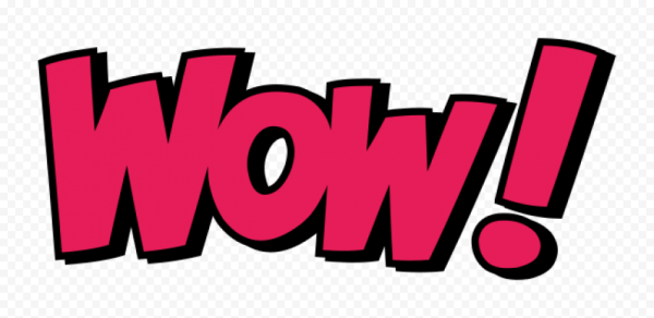 Надпись вау