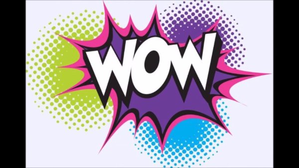 Надпись вау