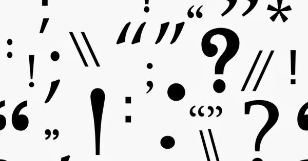 Рисунки знаков препинания