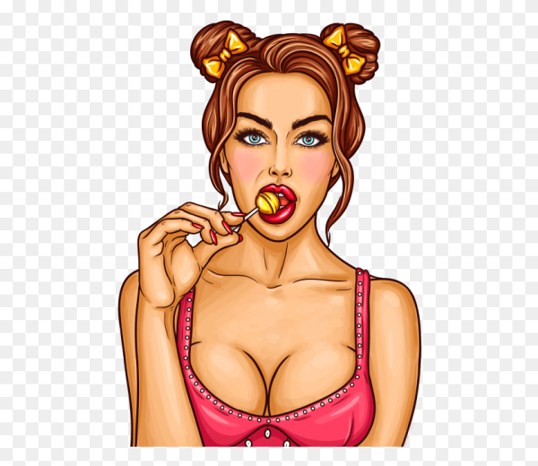 Девушки поп арт на белом фоне