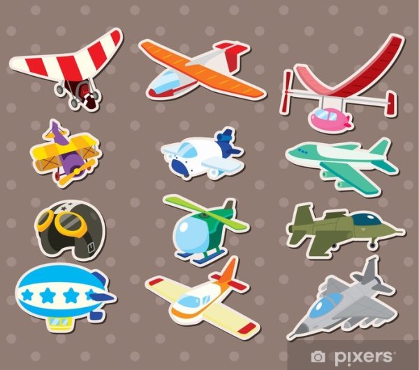 Наклейка - самолет