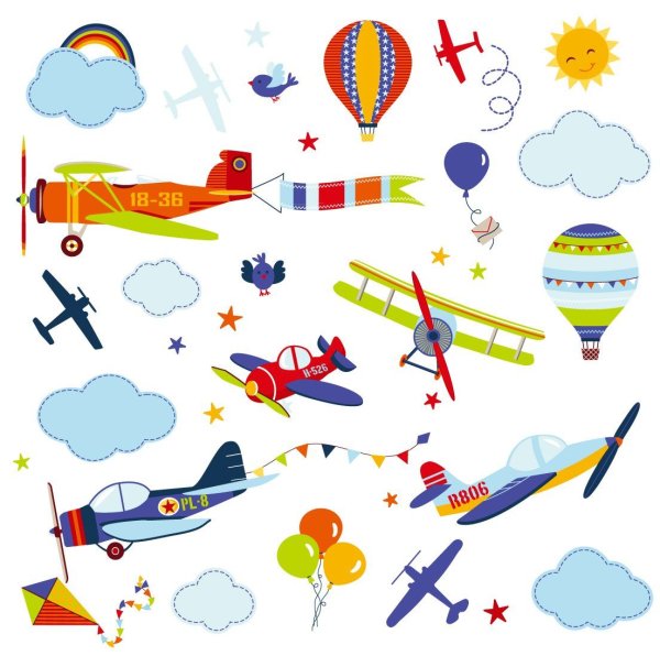 Наклейка - самолет