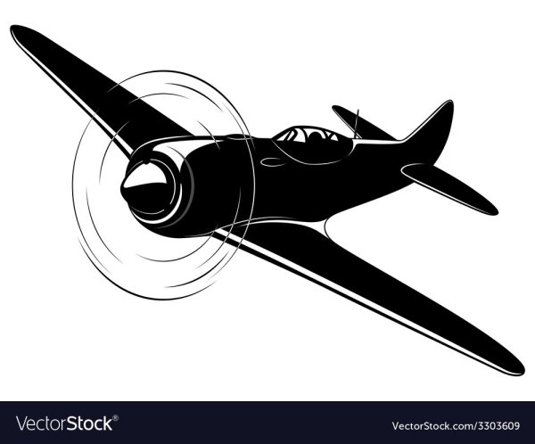 Векторный мультяшный самолет