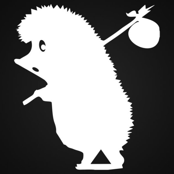 Ёжик в тумане наклейка