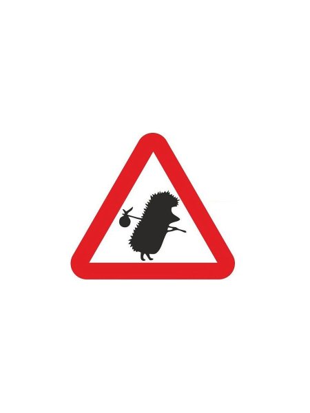 Дорожный знак Ежик в тумане