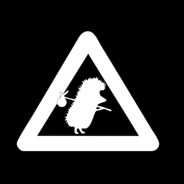 Дорожный знак Ежик в тумане