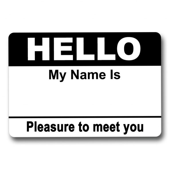 Наклейка my name is