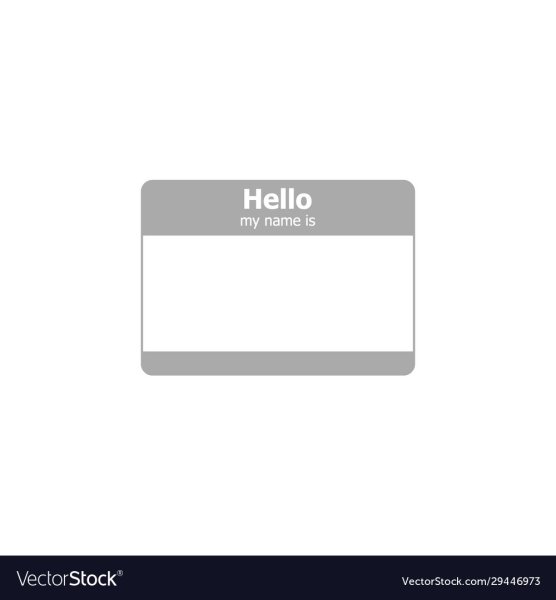 Стикеры для тегов hello my name is