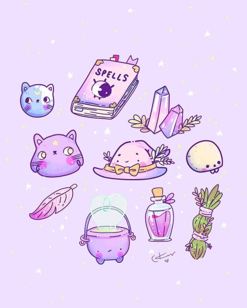 Пастельные Стикеры