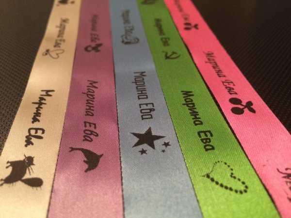 Термонаклейки на одежду с именем