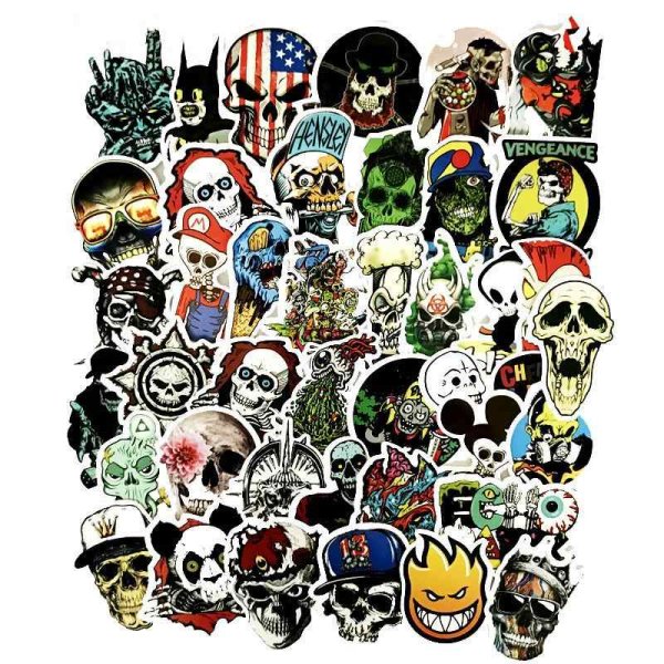 Череп наклейка